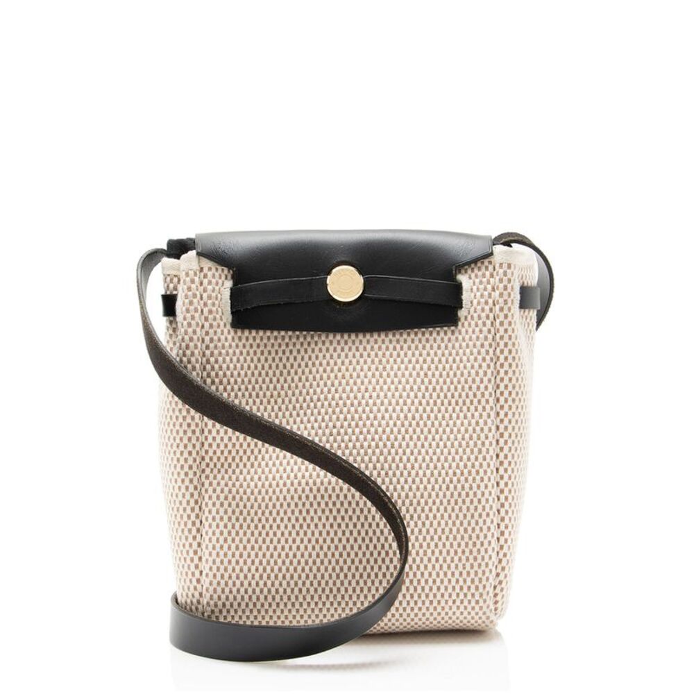 Hermes Vintage Toile Vache Hunter Herbag TPM Shoulder Bag